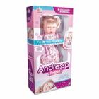 Boneca Andressa Frases - Branca- Milk Brinquedos