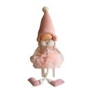 Boneca Angel Sentada de Natal - Rosa - 66cm - 1 unidade - Rizzo