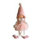 Boneca Angel Sentada de Natal - Rosa - 66cm - 1 unidade - Rizzo