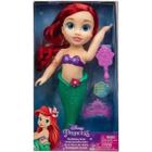 Boneca Ariel Hora do Banho com Escova 38CM Multikids