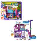 Boneca Articulada Polly Pocket Playset Casa do Lago da Polly Com Boneca e Acessórios - Mattel - GHY65