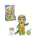 Boneca Baby Alive Dino Cuties Morena Estegossauro Verde - Hasbro