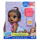 Boneca baby alive hora da papinha negra f2619 - hasbro