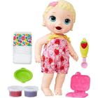 Boneca Baby Alive Lily Hasbro - Loira com Lanchinhos e Acessórios Completo