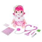 Boneca Baby Moranguinho Dodói Faz Xixi Articulada 30CM 9 Acessórios +De 3 Anos Mimo Toys - 4002