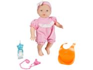 Boneca Baby New Mini Bebê Mania com Babador