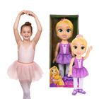 Boneca Bailarina Rapunzel Princesas Disney Articulada 38 Cm recomendada para a Partir de 3 Anos Multikids - BR2064