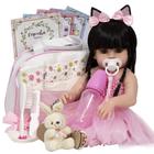 Boneca Bailarina Vinil Silicone 46cm - Cegonha Reborn - Cegonha Reborn Dolls