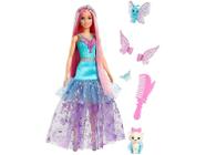 Boneca Barbie Loira Vestido Glamoroso Lilás Glitter Mattel - Roxo