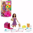 Boneca Barbie Adota um Cachorrinho Morena 3+ HKD86 Mattel