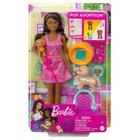 Boneca - Barbie Adota um Cachorrinho Negra MATTEL