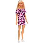 Polly Pocket Boneca Básica Vestido Xadrez Rosa - Mattel - nivalmix