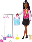 Boneca Barbie Brooklyn Estilista Pet e Acessórios Negra - Mattel