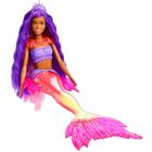 Boneca Barbie Brooklyn Sereia Power HHG53 Negra Mattel