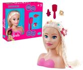 Boneca Infantil Barbie Para Pentear Com 12 Frases e Acessórios Styling Head  Extra Mattel Pupee - Baby&Kids