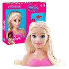 Combo Boneca Barbie Busto Fala Frases + Kit Fashion Maquiagem ED1  Brinquedos Kit Infantil menina rosa