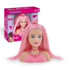 Boneca Barbie Busto Para Pentear 4 Acessorios - Pupee