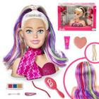 Boneca Barbie Busto - Maquiagem e Cabelo - Pupee - 1265 - Xickos