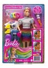 Boneca barbie cabelo arco iris leopardo rainbow hair doll grn81 - mattel