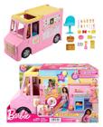 Boneca Barbie Caminhão de Limonada 48Cm Com 20 Peças - Food Truck Limonada Refrescante - 3 Áreas de Brincadeira - Mattel