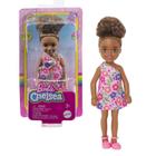 Boneca Barbie Club Chelsea Negra Vestido Floral Mattel