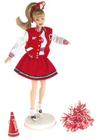 Boneca Barbie Coca Cola Cheerleader - Coleção Limitada - Edição Especial 100 anos Coca Cola