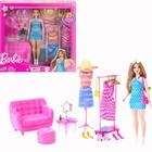 Boneca Barbie Conjunto Estilista e Armário 3+ HPL78 Mattel
