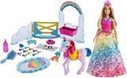 Boneca Barbie Dreamtopia Arco Iris com Animal - GTG01 MATTEL