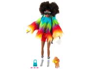 Boneca Barbie Extra Casaco de Arco Íris - com Acessórios Mattel