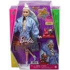 Boneca Barbie Extra Conjunto Azul Acessórios c/pet - Mattel