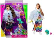 Boneca Barbie Extra Jaqueta com Babados e Jacaré Estimação - Mattel