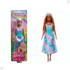 Boneca Barbie Fantasy Vestido Roxo Azul HRR07 - Mattel