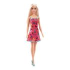 Boneca Barbie Fashion Loira Vestido Rosa Borboleta- Mattel