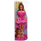 Boneca Barbie Fashionista Vestido Rosa e Colar 217 Mattel