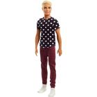 Boneca Barbie Fashionistas Ken - Edição 14 Preto e Branco