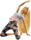Boneca Barbie Made to Move Floral Loira (Feita para Mexer)