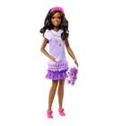 Boneca Barbie Fashion (Loira Vestido Roxo) - Mattel - Toyshow Tudo