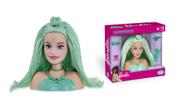 Boneca Barbie Mini Busto Cabelo lã verde Brinquedo 1219 Original Mattel