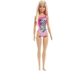 Boneca Barbie Moda Praia Maiô Rosa com Xadrez HDC50 - Mattel (40642)