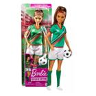 Boneca Barbie Morena Atleta Jogadora De Futebol Mattel Hcn18