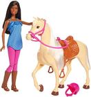 Boneca Barbie Morena e Cavalo, Diversão Garantida