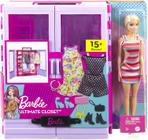 Boneca Barbie Novo Armário de Luxo Mattel HJL66