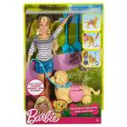 Boneca Barbie Passeio com Cachorrinho Mattel - 887961382884