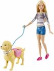 Boneca Barbie Passeio Com Cachorrinho Original Mattel Dyh16