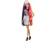 Boneca Barbie Penteados de Arco-íris - com Acessórios Mattel