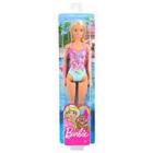 Boneca Barbie Praia Loira Maiô Rosa Florido - Mattel (5137)