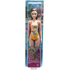 Boneca Barbie Praia Maio Laranja Mattel DWJ99