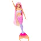 Boneca Barbie Sereia Cores Magicas Loira - Mattel