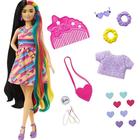 Polly Pocket Boneca Básica Vestido Xadrez Rosa - Mattel - nivalmix