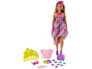 Boneca Barbie Morena Totally Hair Neon - Mattel HKT99 - Pirlimpimpim  Brinquedos